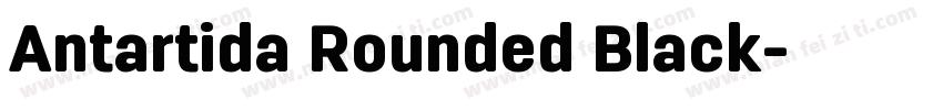 Antartida Rounded Black字体转换